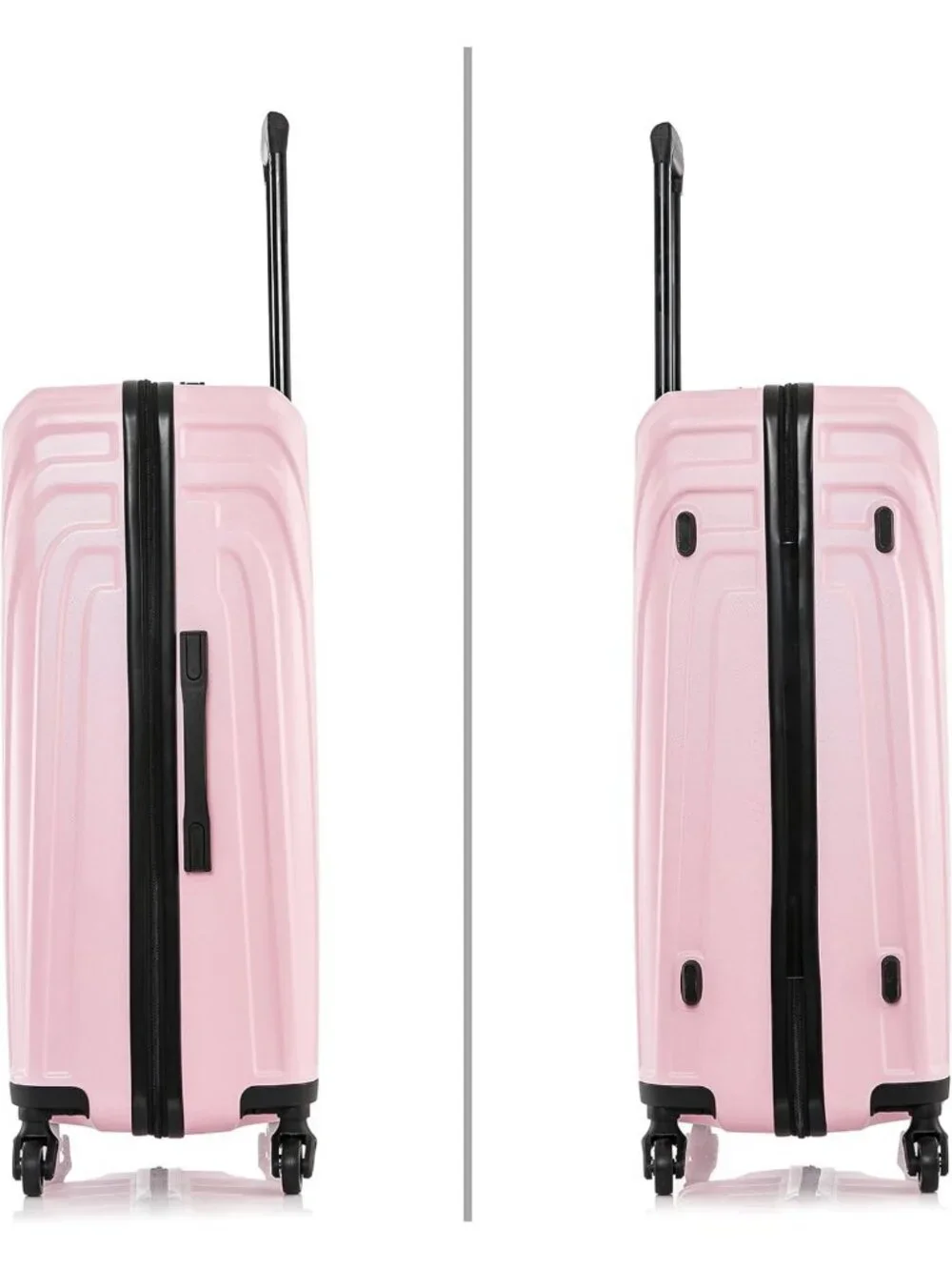Lightweight 24-Inch Medium Hardside Spinner Luggage - Stylish Pink Travel Bag